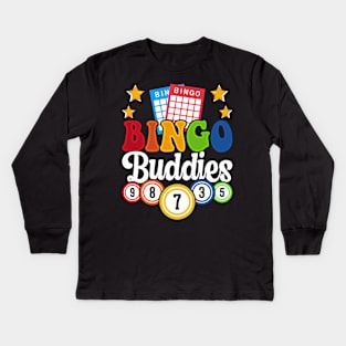 Bingo Buddies T shirt For Women Kids Long Sleeve T-Shirt